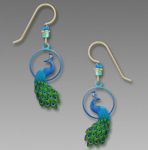 Sienna Sky Circle Peacock Earrings