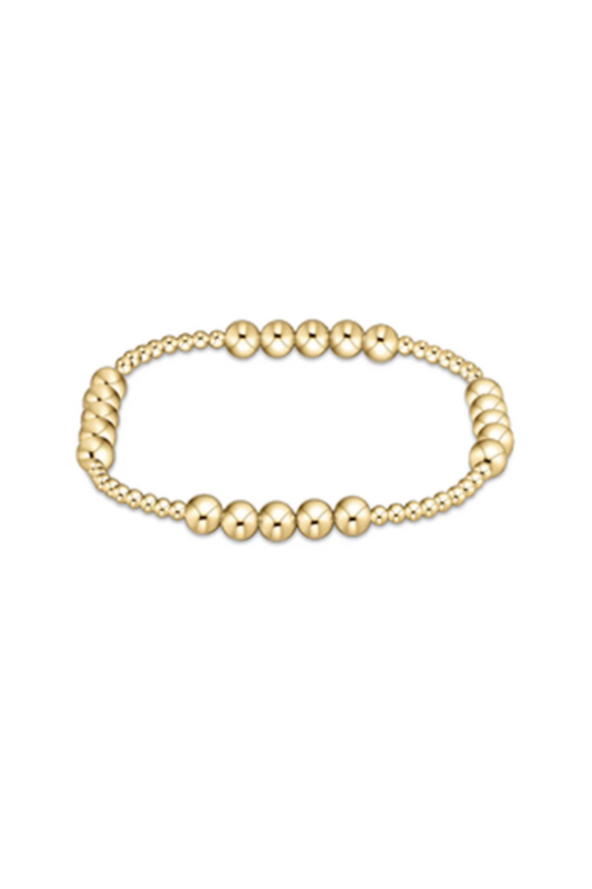 Enewton Beaded Gold Blissful Pattern 5mm Bracelet