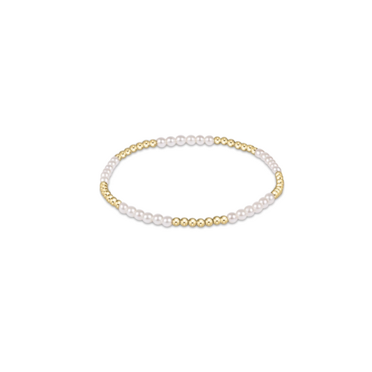Enewton Classic Blissful Pattern 2.5mm Bead Bracelet with 3mm Pearl Beads
