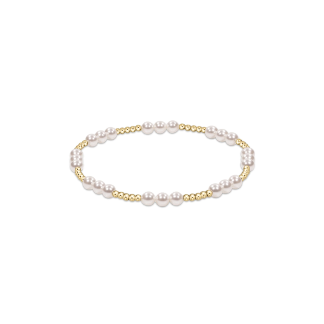 Enewton Classic Joy Pattern 4mm Bead Bracelet with Pearl Beads