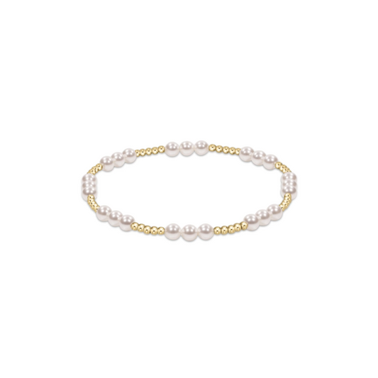 Enewton Classic Joy Pattern 4mm Bead Bracelet with Pearl Beads