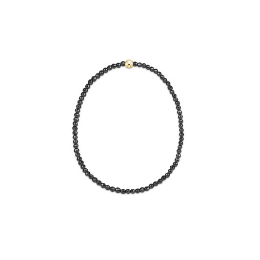 Enewton Faceted Hematite 2mm Bead Bracelet