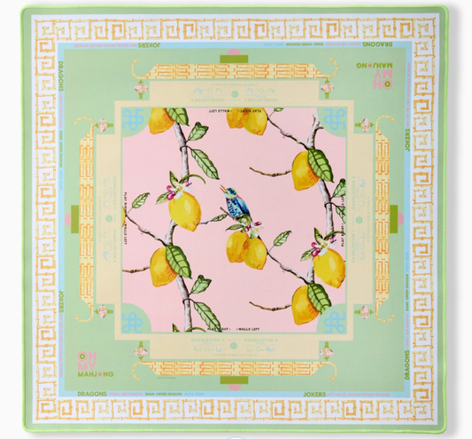 Oh My Mahjong Citrus Songbird Mat