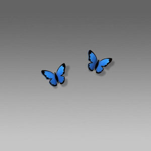 Sienna Sky Blue Morpho Butterfly Earrings