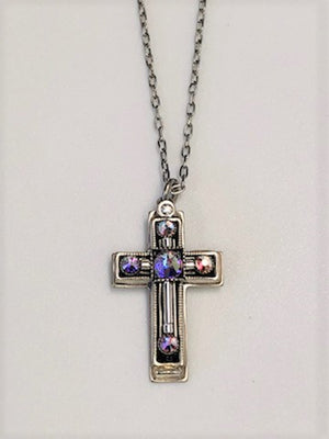 Firefly Crystal Cross Necklace