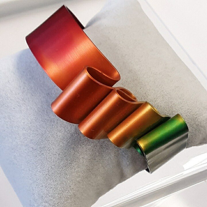 Eclat Metallic Cuff Bracelet Rainbow