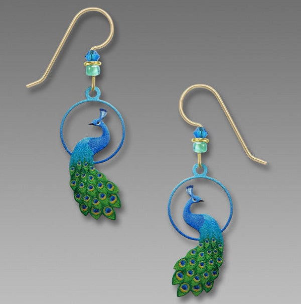Sienna Sky Circle Peacock Earrings