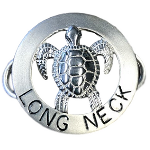 Le Stage Clasp, Turtle in Circle - Long Neck