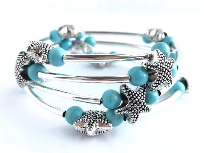 Pam Arzinger Turquoise Wrap Bracelet